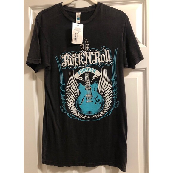 Tops - Rock N Roll Forever Graphic Tee NWT by Lane Seven Size S